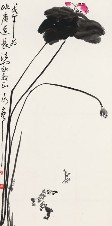 丁衍庸 夏日清趣 