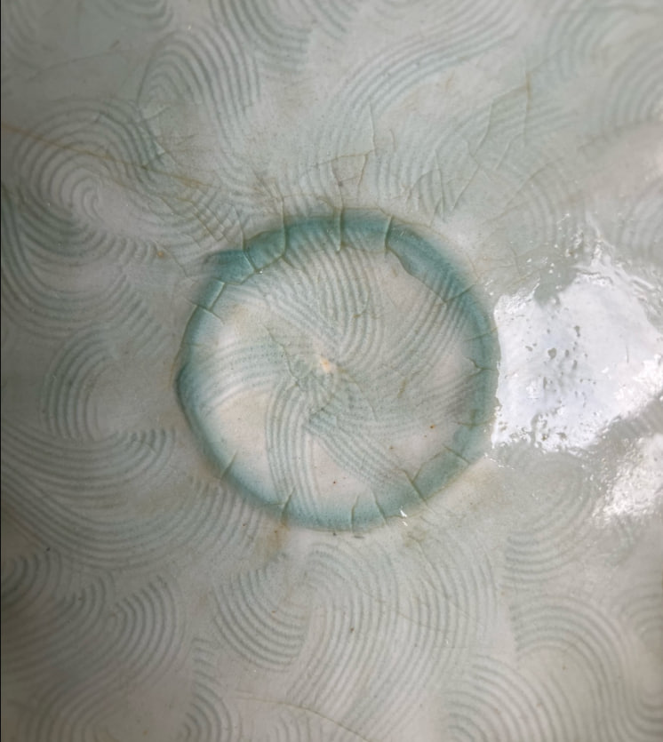 南宋·湖田窑·影青·刻海水纹·大碗 